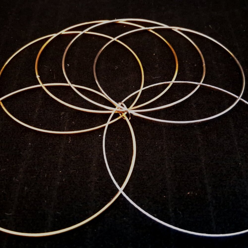 Bangle Bracelets - 27 Assorted Gold/Silver/Black … - image 5